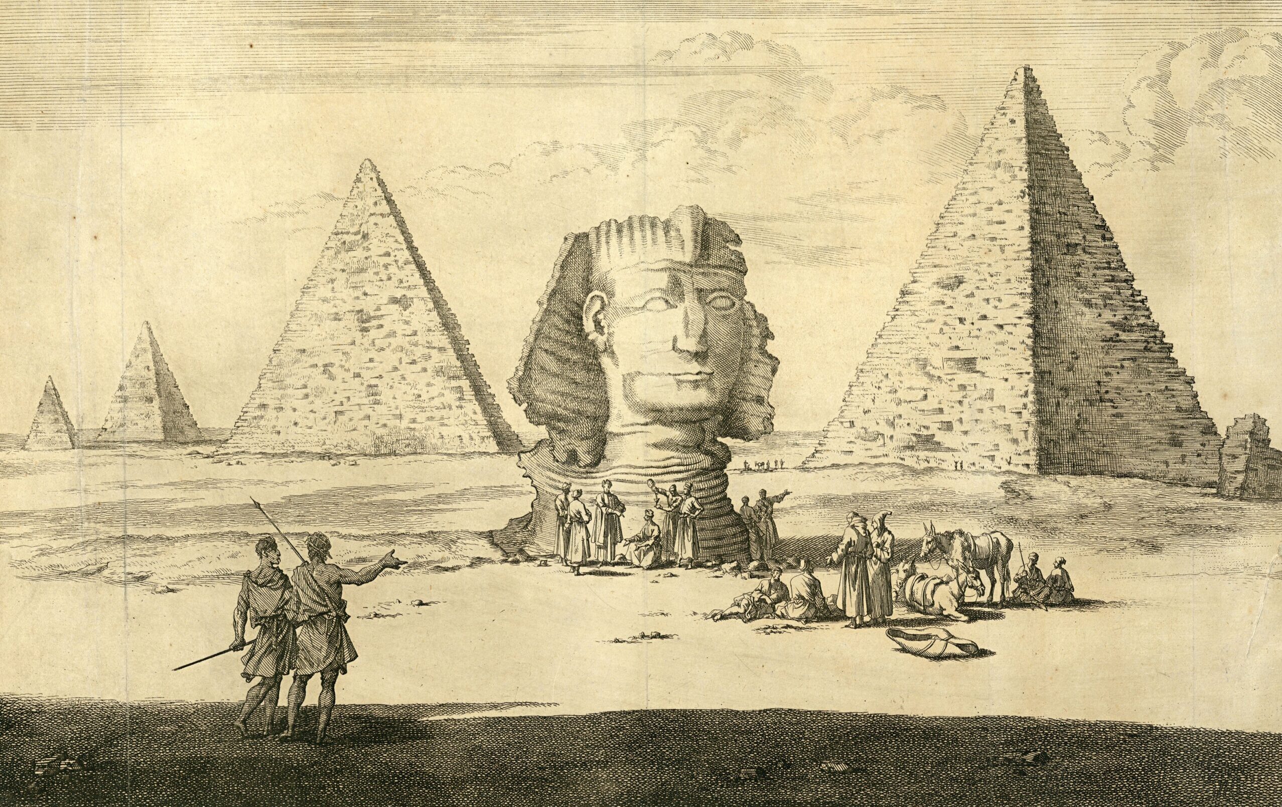 Sfinx en piramides van Gizeh