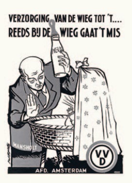 Sicco Mansholt ontneemt baby zijn fles