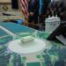 Maquette van de triomfboog van Trump