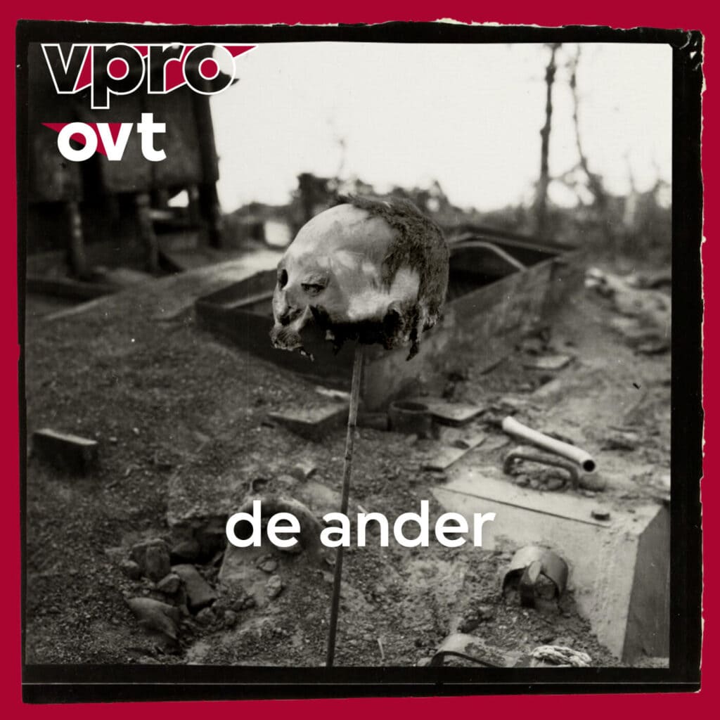 Japanse schedel als trofee bij de Slag om Iwo Jima