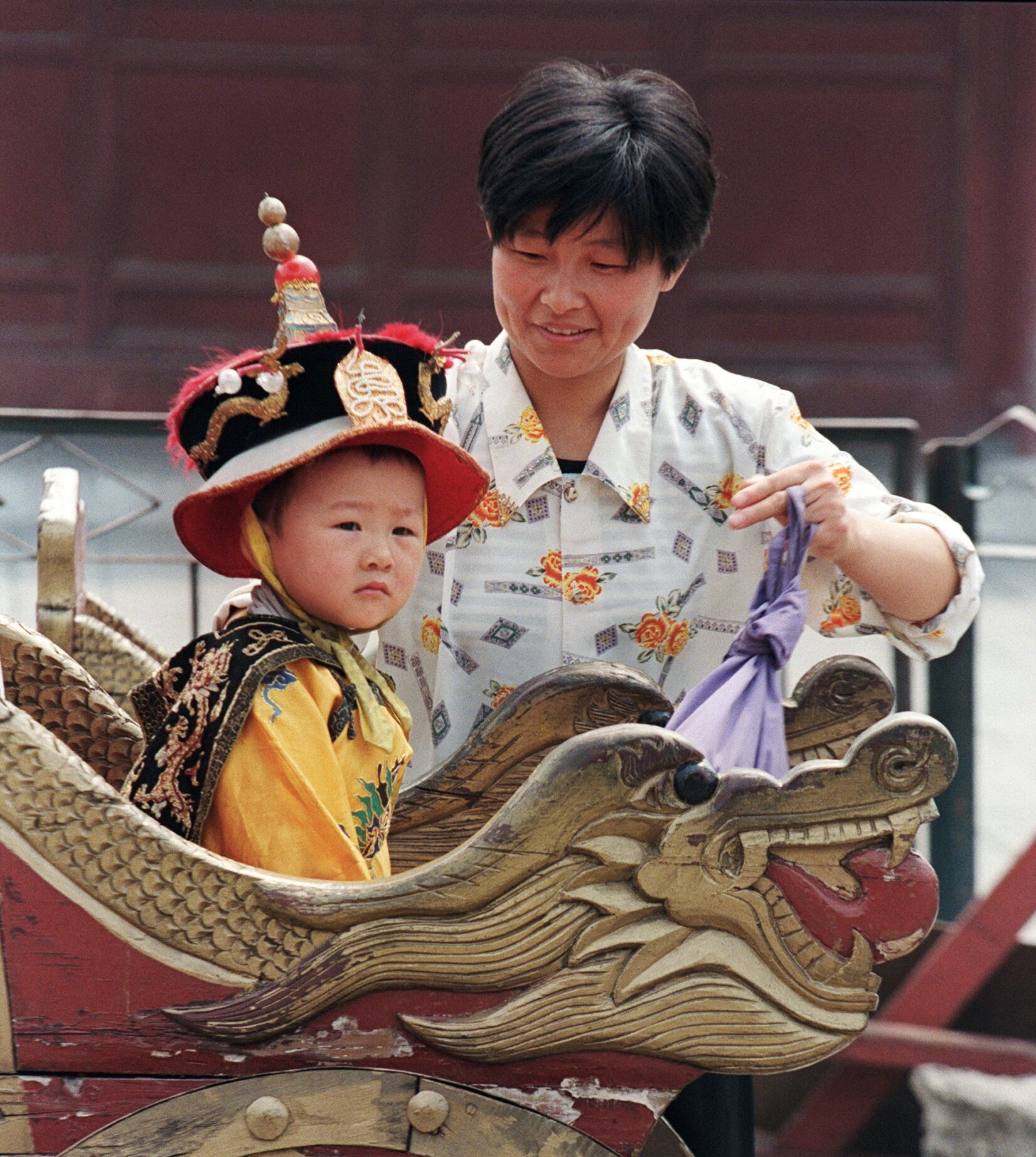 Chinese moeder met zoontje