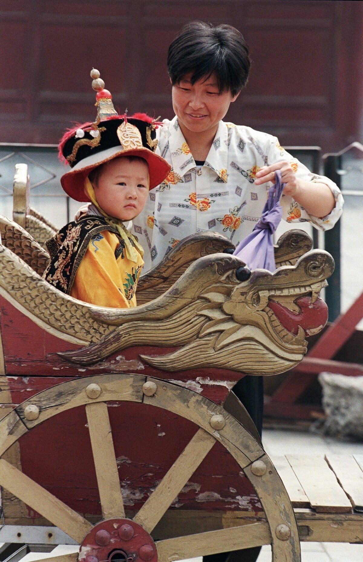 Chinese moeder met zoontje