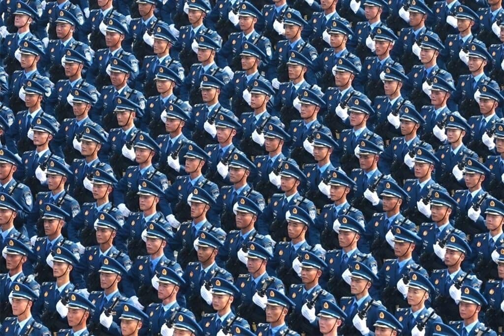 De parade ter herdenking van de Chinese overwinning in de Tweede Wereldoorlog, 3 september 2025.