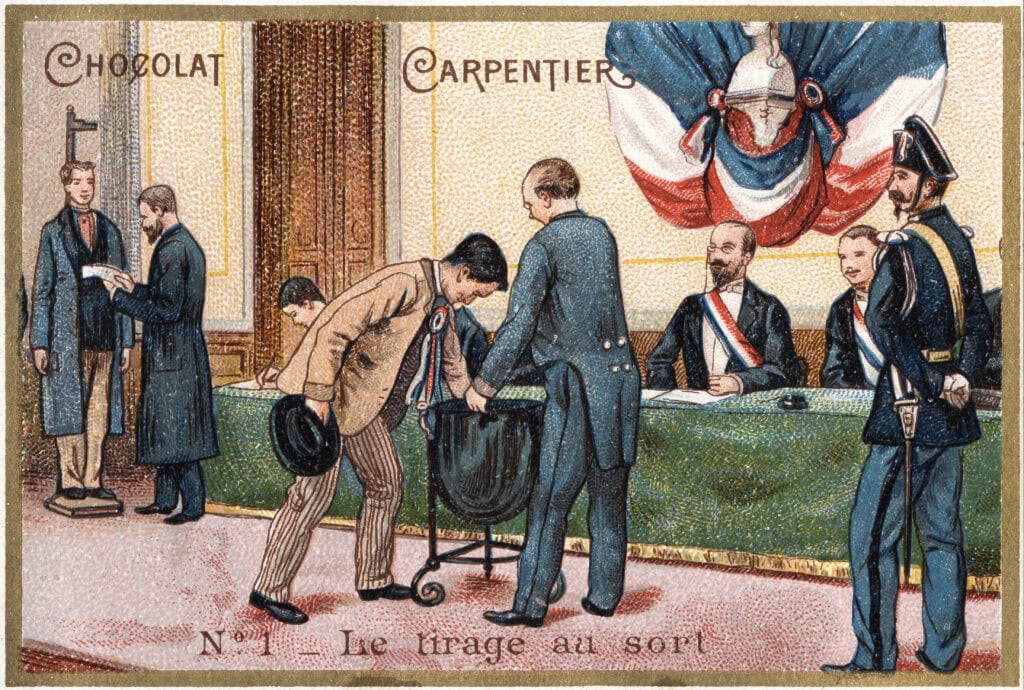 Dienstplichtigen worden geselecteerd door middel van loting