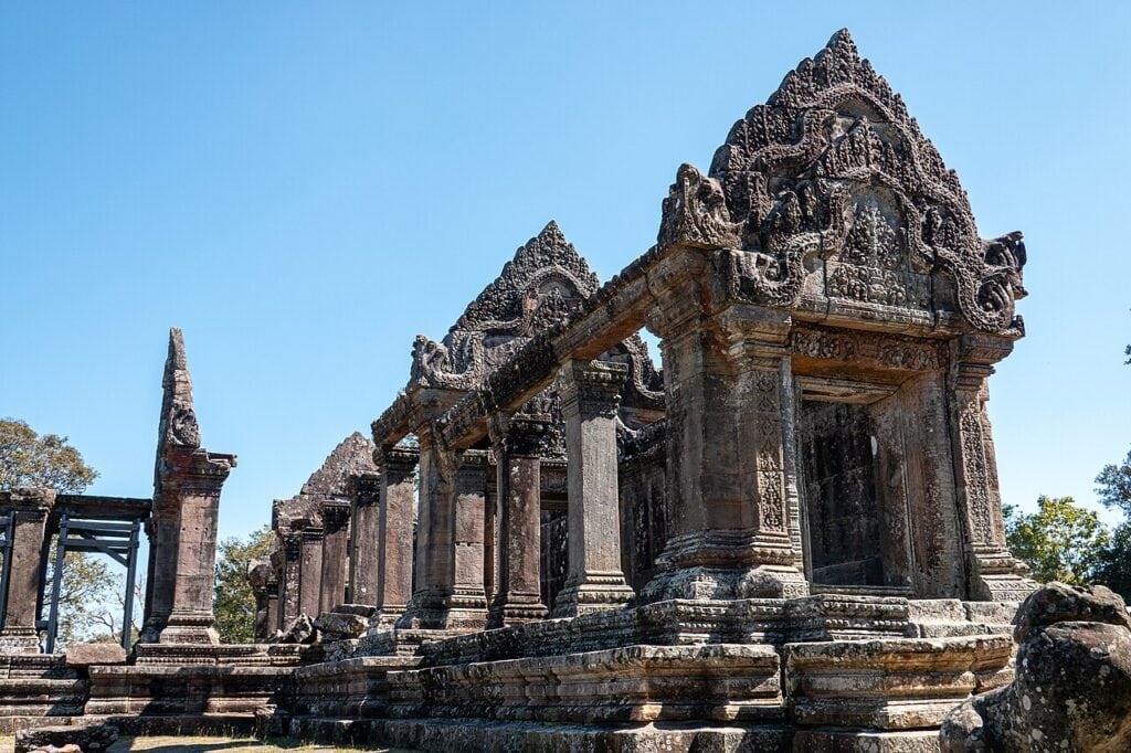 Preah Vihear tempel op de grens tussen Thailand en Cambodja