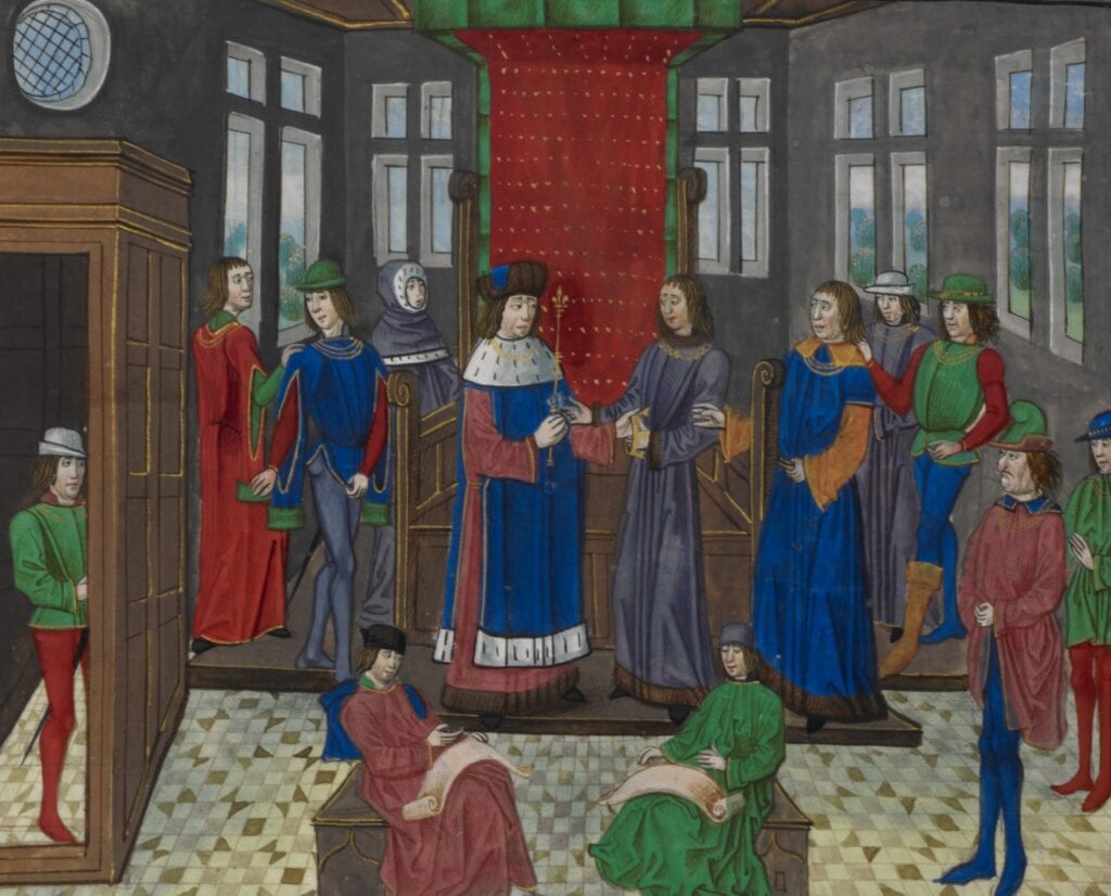 Richard II doet afstand van zijn kroon