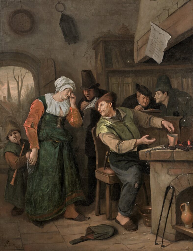 De Alchemist. Schilderij door Jan Steen