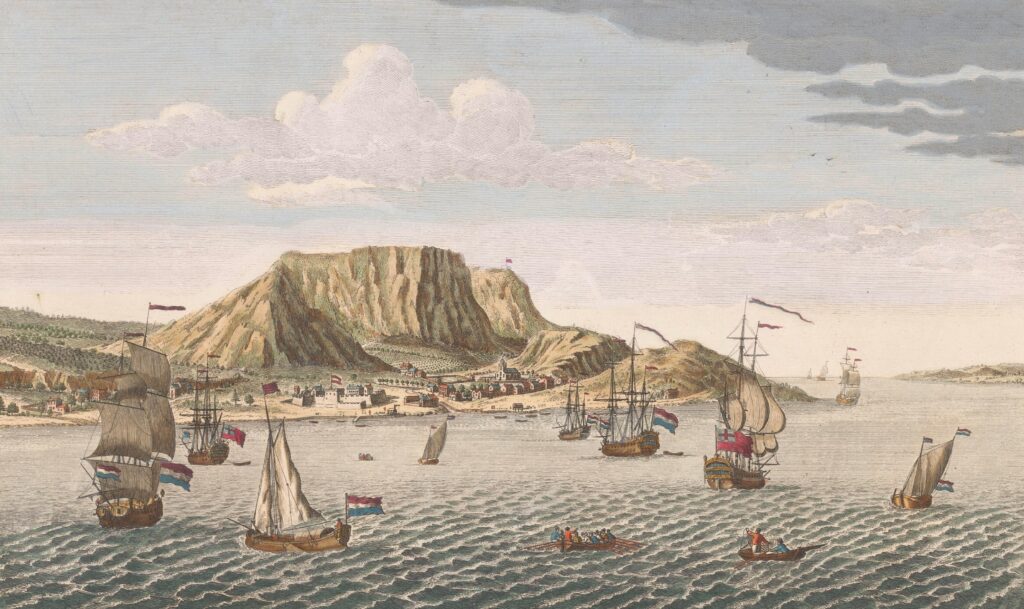 Gezicht op Kaap de Goede Hoop