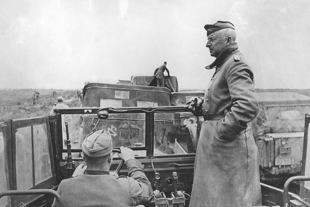 Manstein aan het front in 1942