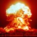 Nucleaire explosie in Nevada tijdens tests van de VS
