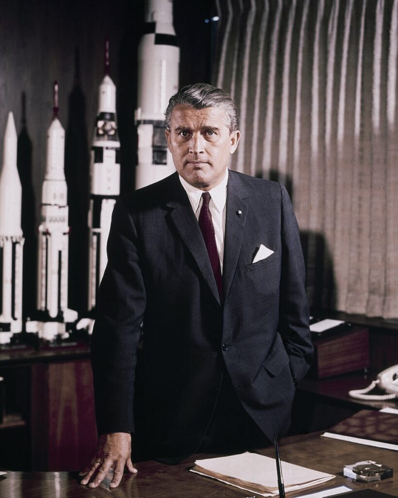 De Duitse raketgeleerde Wernher von Braun