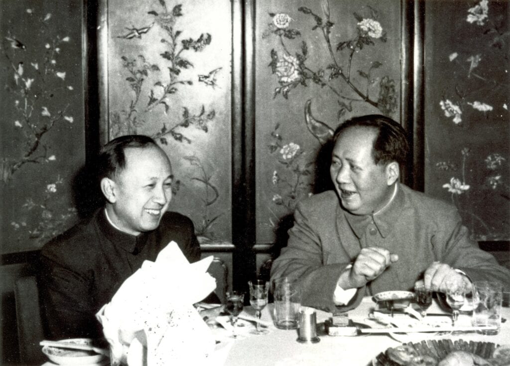 Qian met Mao Zedong