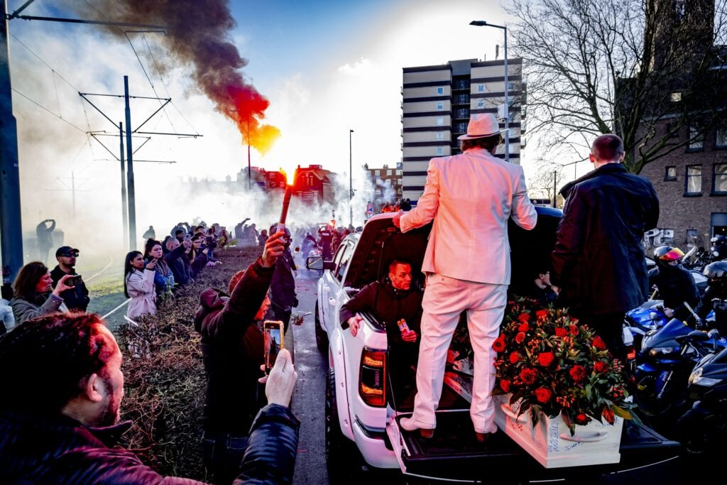 De rouwstoet voor de veertienjarige Jack Hoogendijk