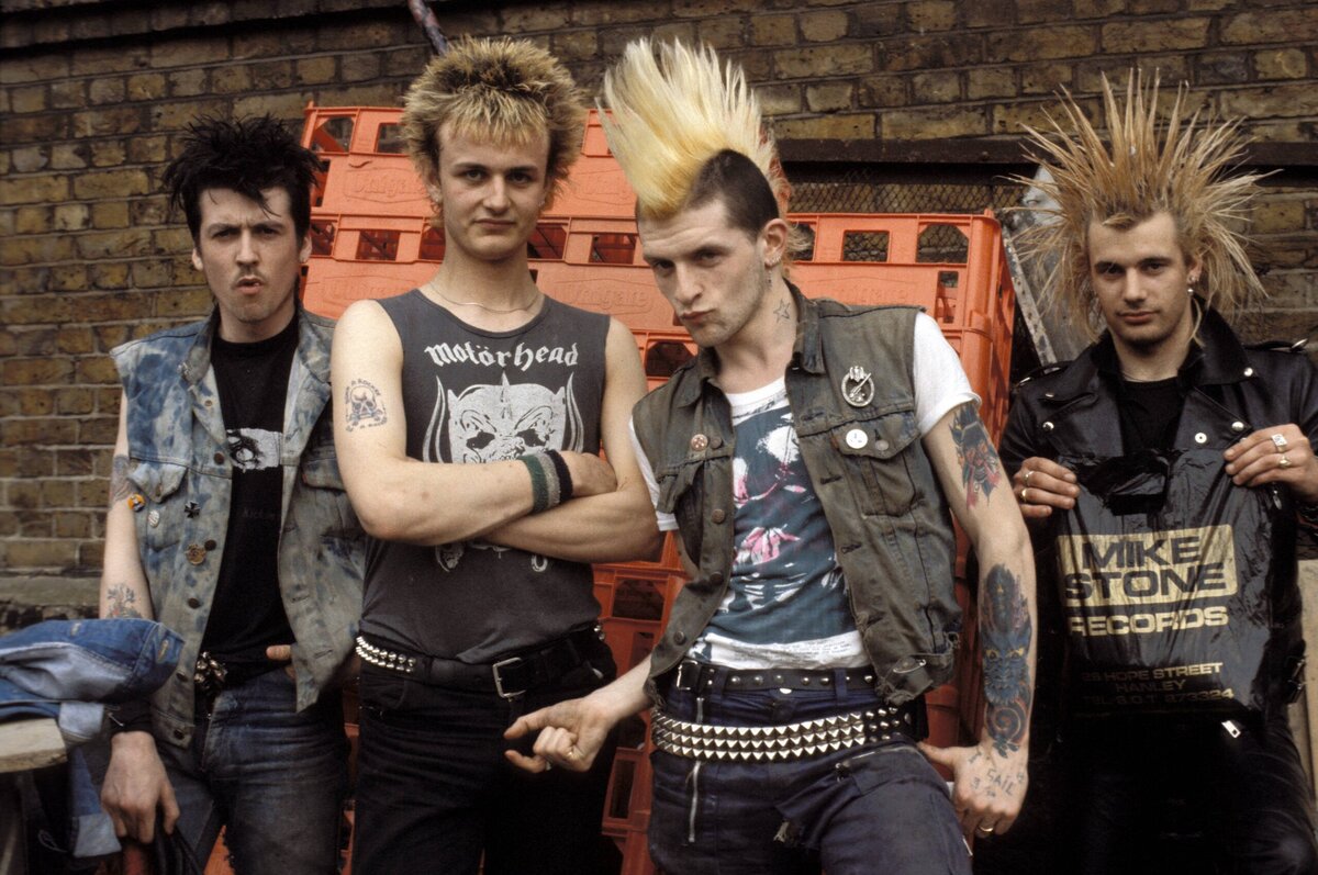 Engelse punkers in de jaren zeventig.