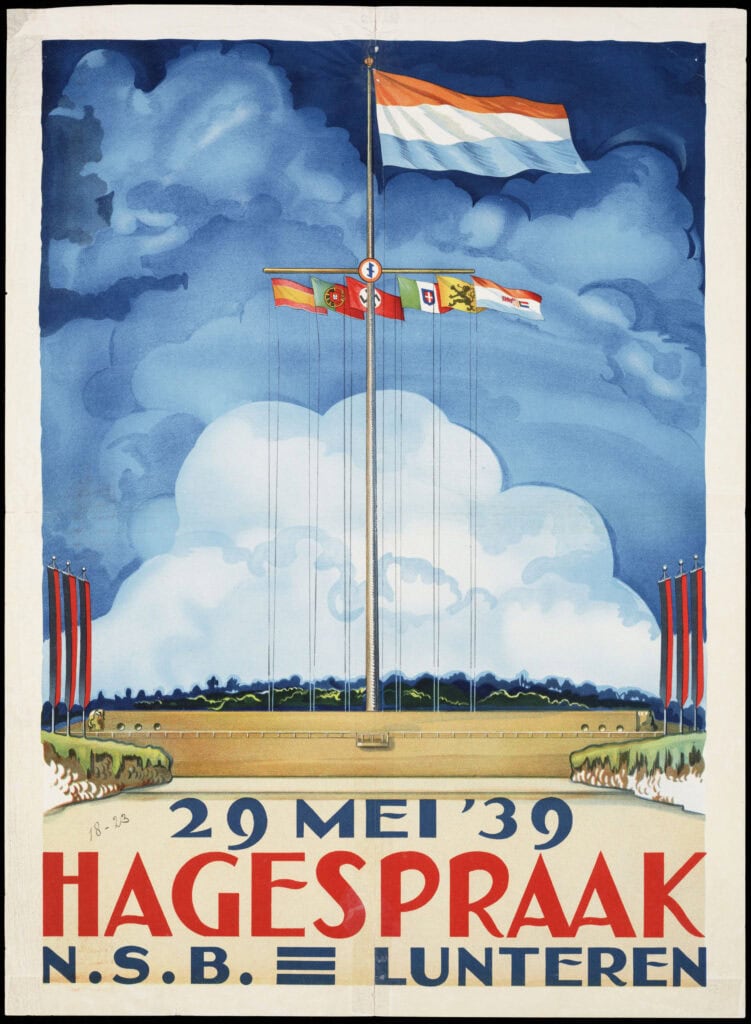 Aankondiging van een Hagespraak in Lunteren.