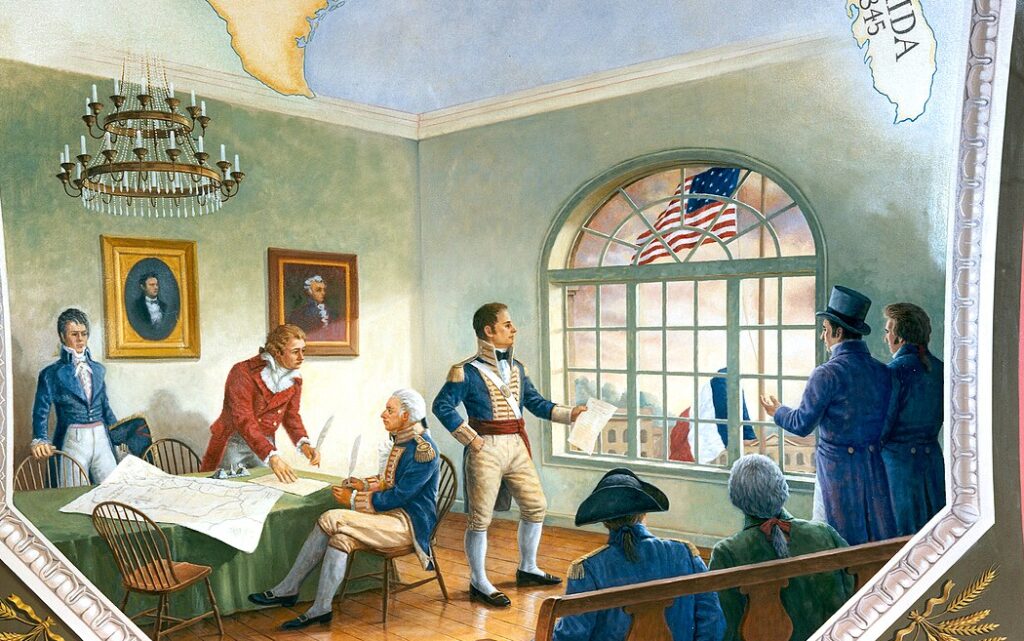 De Louisiana Purchase in 1803.