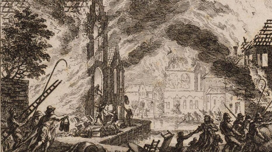 Stadsbrand van 1452 in Amsterdam.