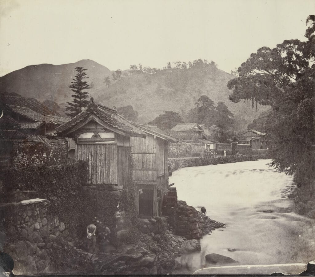 Zicht op Nagasaki, 1865-1866. Foto door Ueno Hikoma.