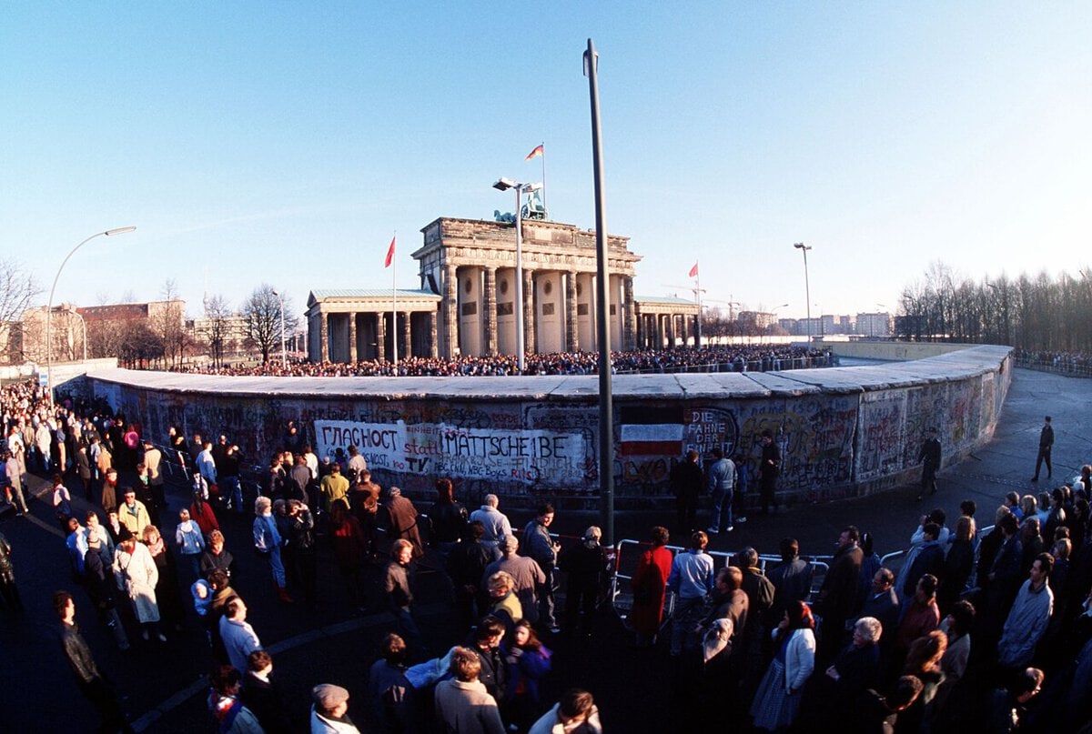 De Muur bij de Brandenburger Tor