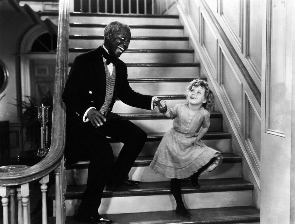 Shirley met Bill ‘Bojangles’ Robinson in The Little Colonel, 1935.