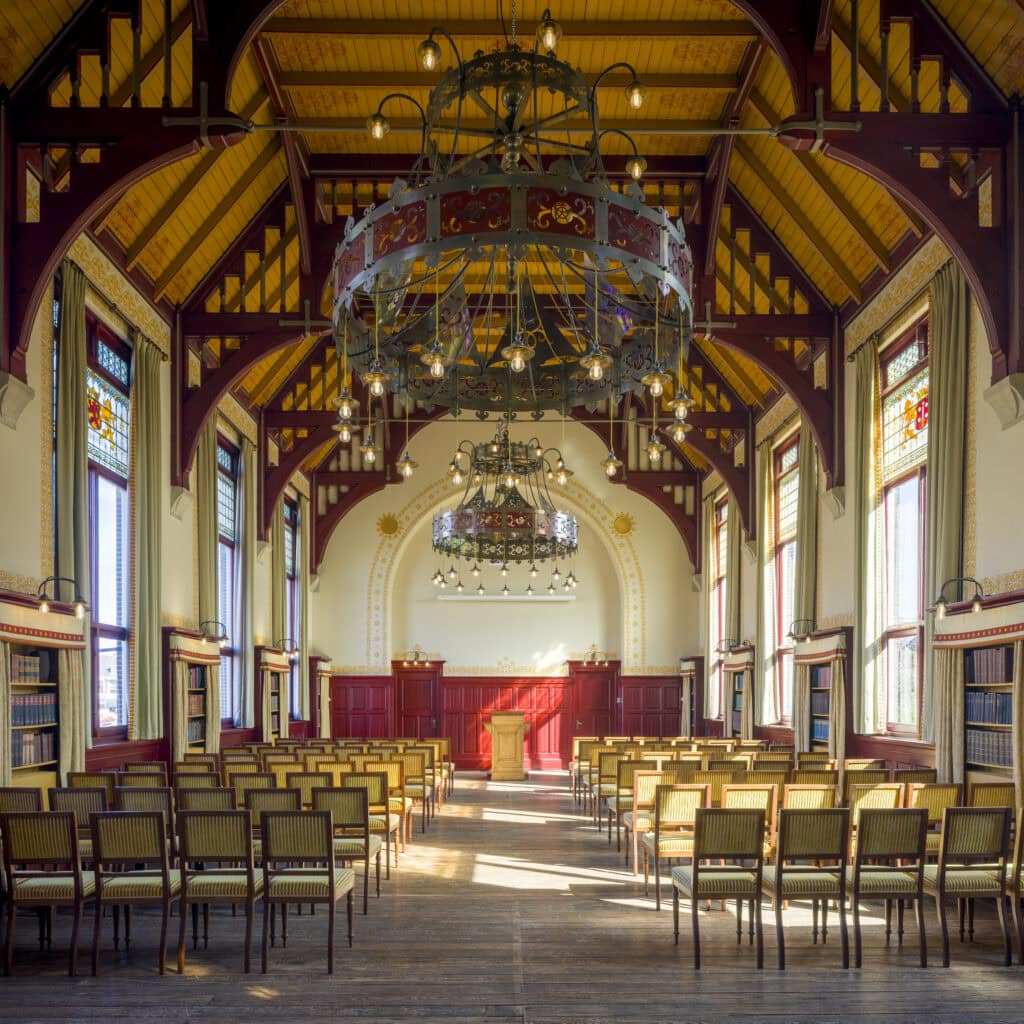 De aula in het Hodshonhuis.