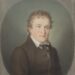 Kaspar Hauser in juni 1830. Het litteken op zijn voorhoofd door een aanslag in 1829 is te zien. Schilderij door Johann Lorenz Kreul.