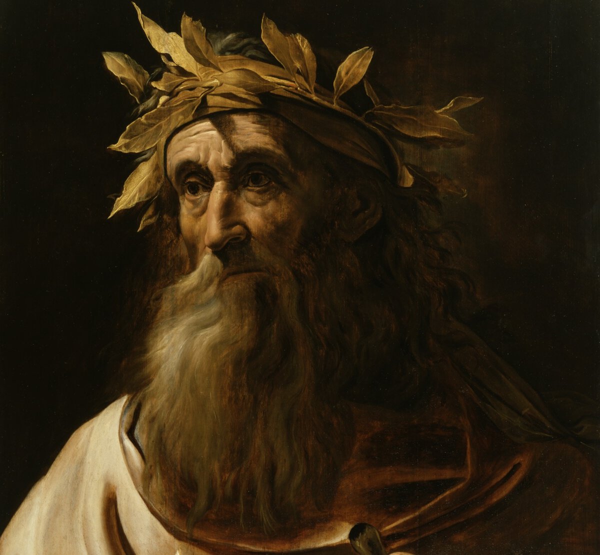 Portret van Homerus uit 1639, door een onbekende kunstenaar.