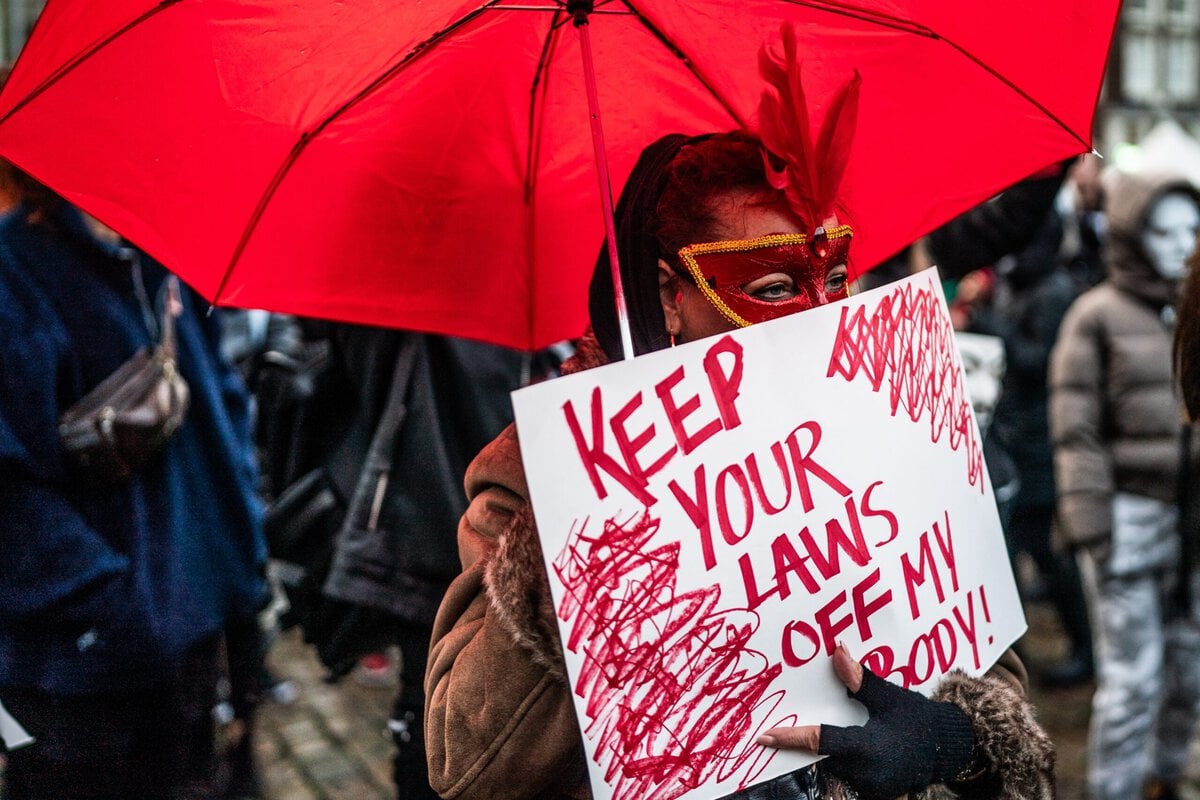 Sekswerkers protesteren in Amsterdam, oktober 2023.