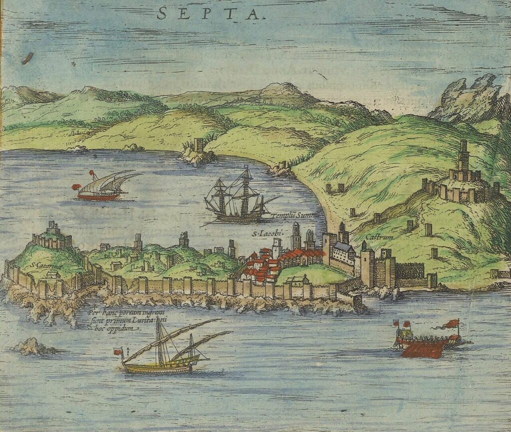 Afbeelding van Ceuta uit 1572