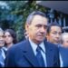 Andrej Gromyko voor de Sovjetmissie in New York, oktober 1978.