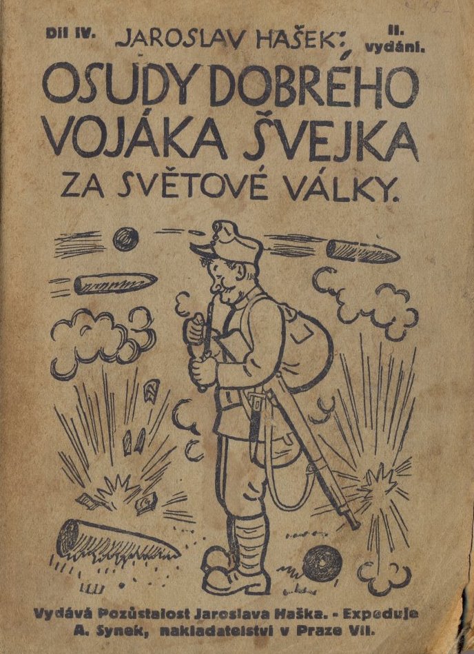 Omslag van een van Hašeks verhalen over de 'brave soldaat' Švejk.