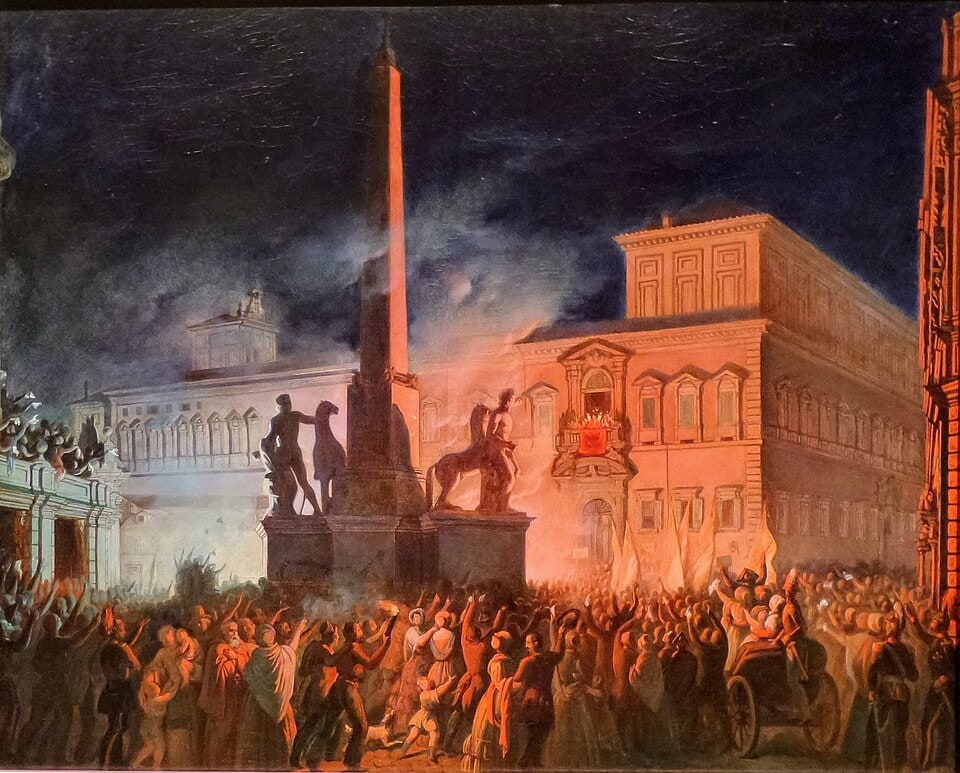 Franse keizer Napoleon III beschermde de paus tegen zijn Italiaanse vrienden