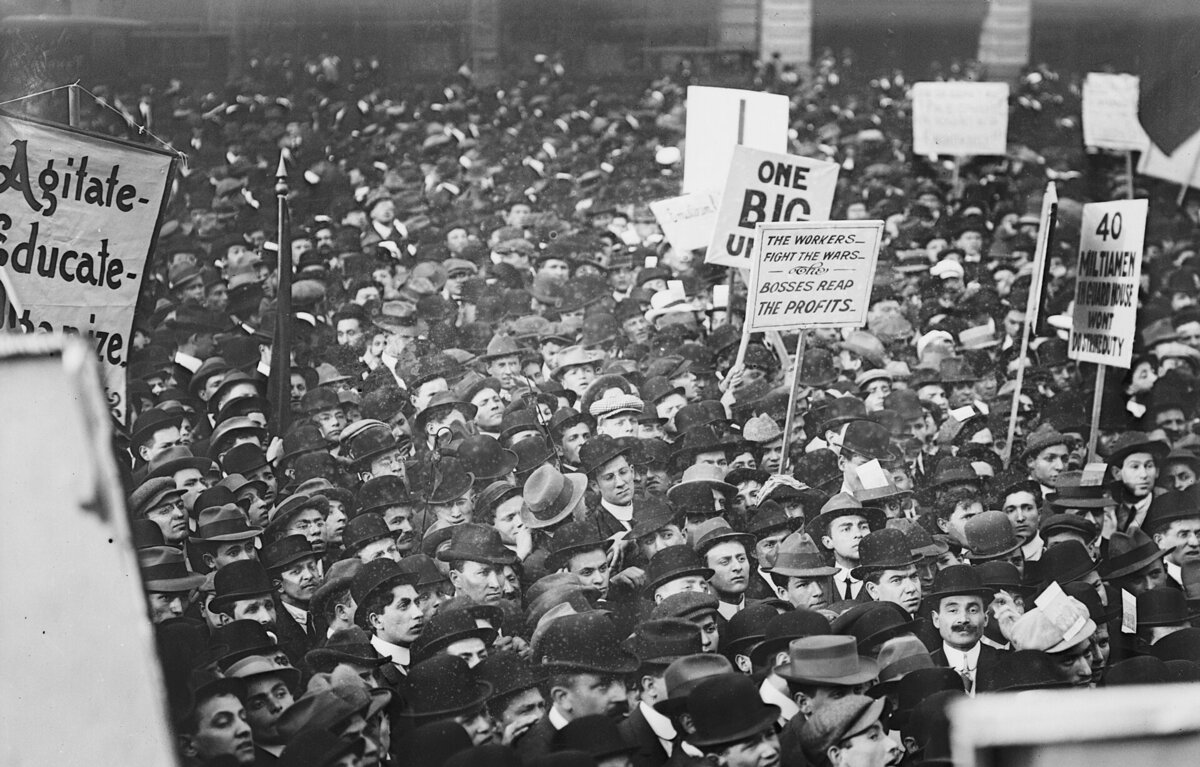 Socialisten in Manhattan in 1912