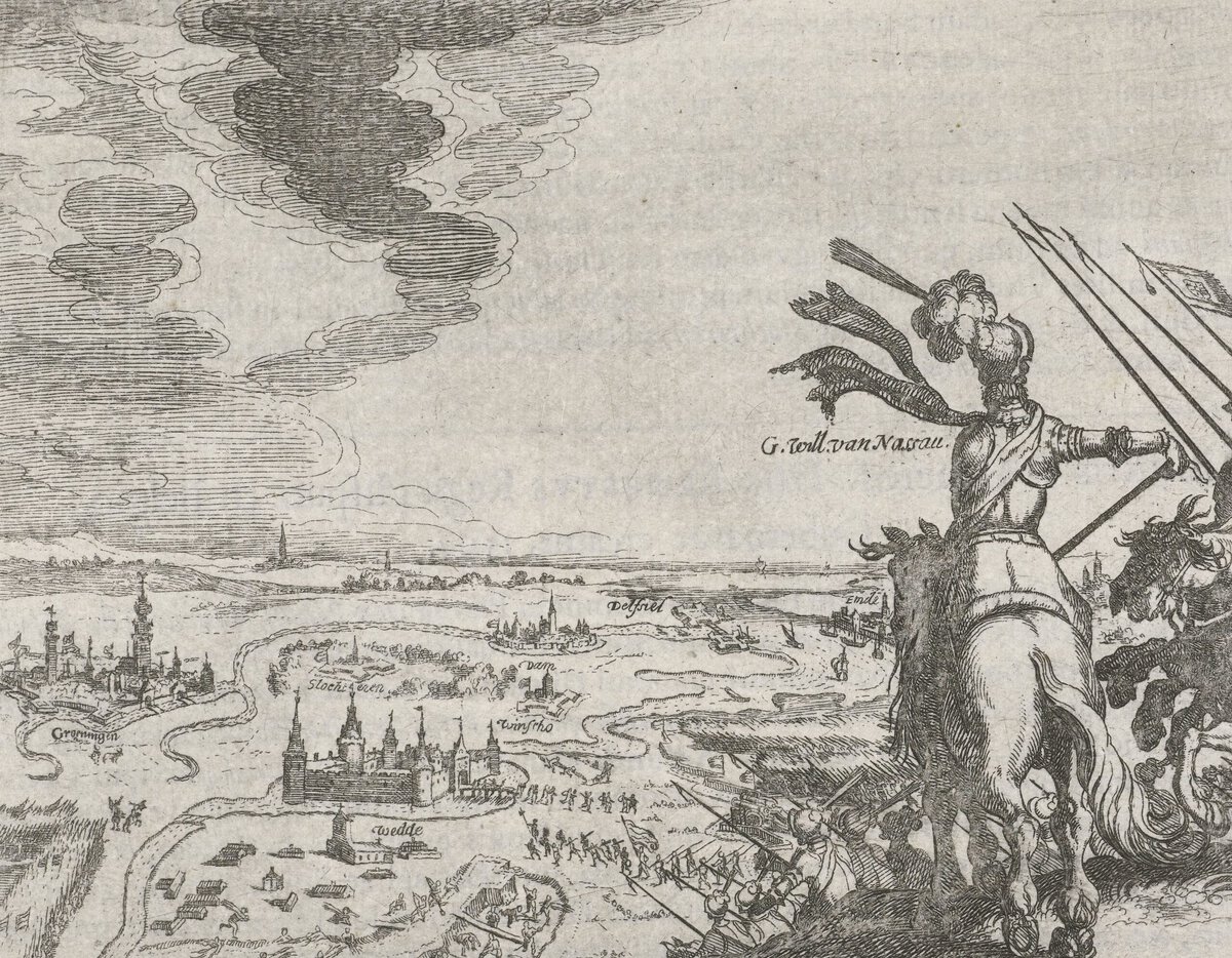 Willem Lodewijk van Nassau verovert de Burcht Wedde in 1593.