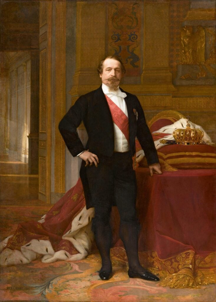 De Franse keizer Napoleon III. Schilderij van Alexandre Cabanel, 1865.