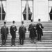 Deelnemers aan de vredesconferentie van 1899.