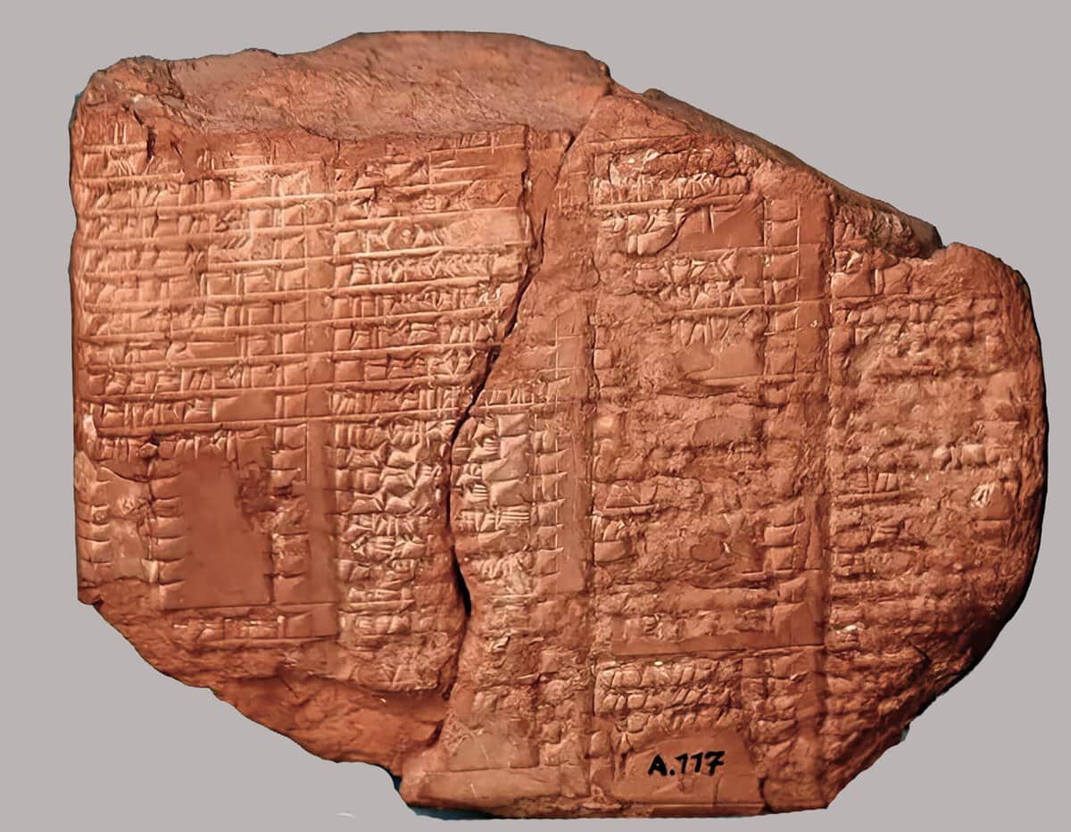 Assyrische koningslijst, zevende eeuw v.Chr